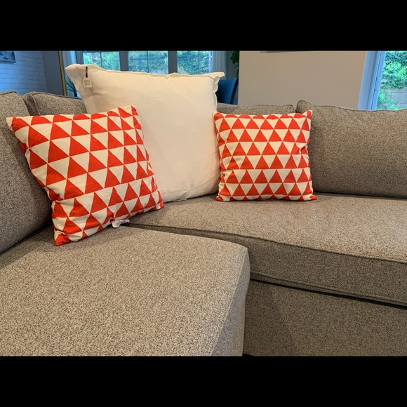 Target Other - Target orange triangle toss accent pillows 18x18